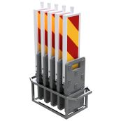 SET | with 5 folding panels | hatched | with red/yellow beacon foil